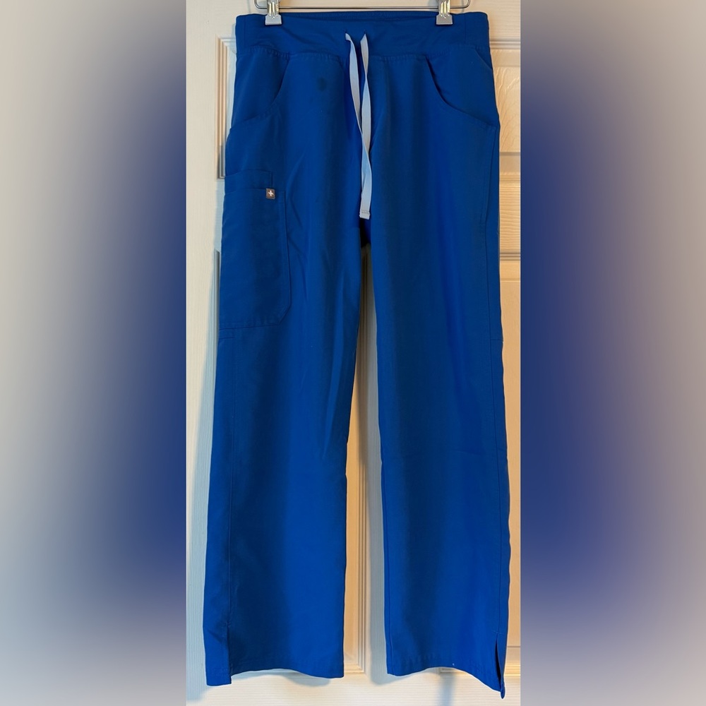 FIGS Kade Cargo Scrub Pants – Royal Blue, XS/Petite